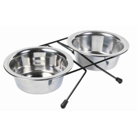 Trixie Dubenėlių kompl., nerūd. plienas-metalas, 2x0.45 l, ø 13 cm-28x6x15 cm