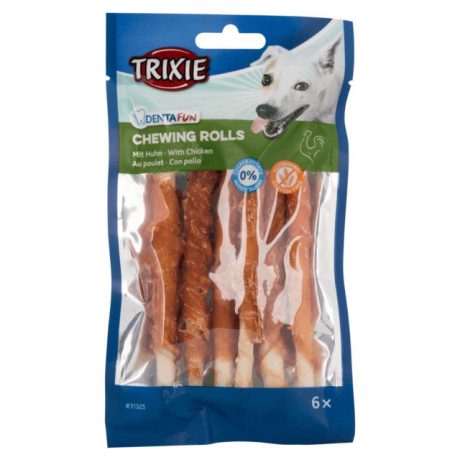 Trixie Denta Fun skanėstai šunims, kramtomi vištienos suktinukai 250 g