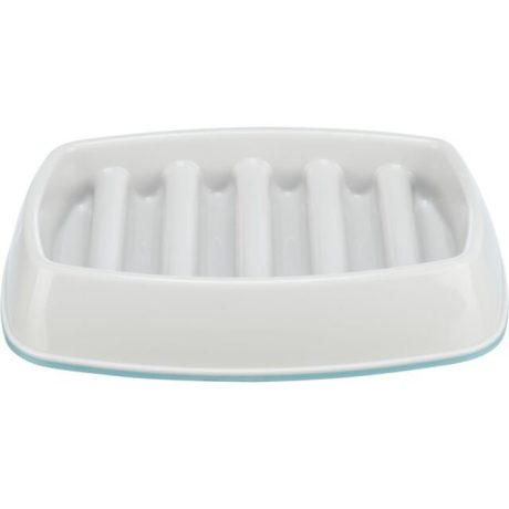 Trixie Lėto ėdimo dubenėlis, plast.-TPR, 0.25 l-21x14 cm, pilkas