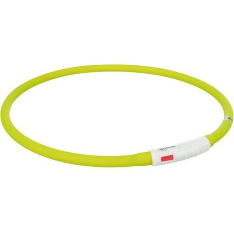 Trixie LED antkaklis USB, silikonas, XS-XL 70cm/10mm, žalias