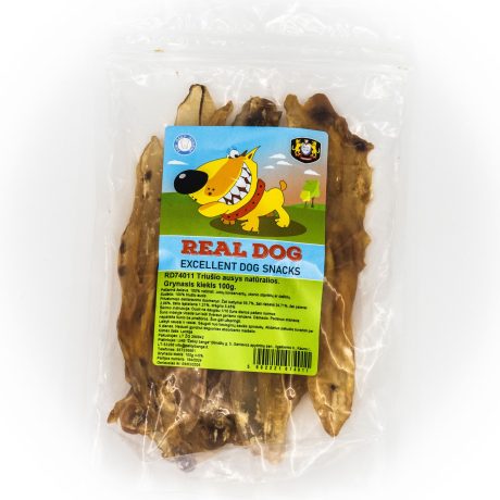 Real Dog triušio ausys naturalios 100g
