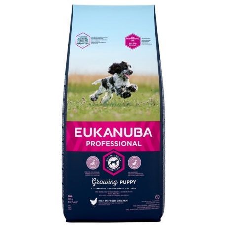 Eukanuba Puppy & Junior Medium Breed PFB 18kg